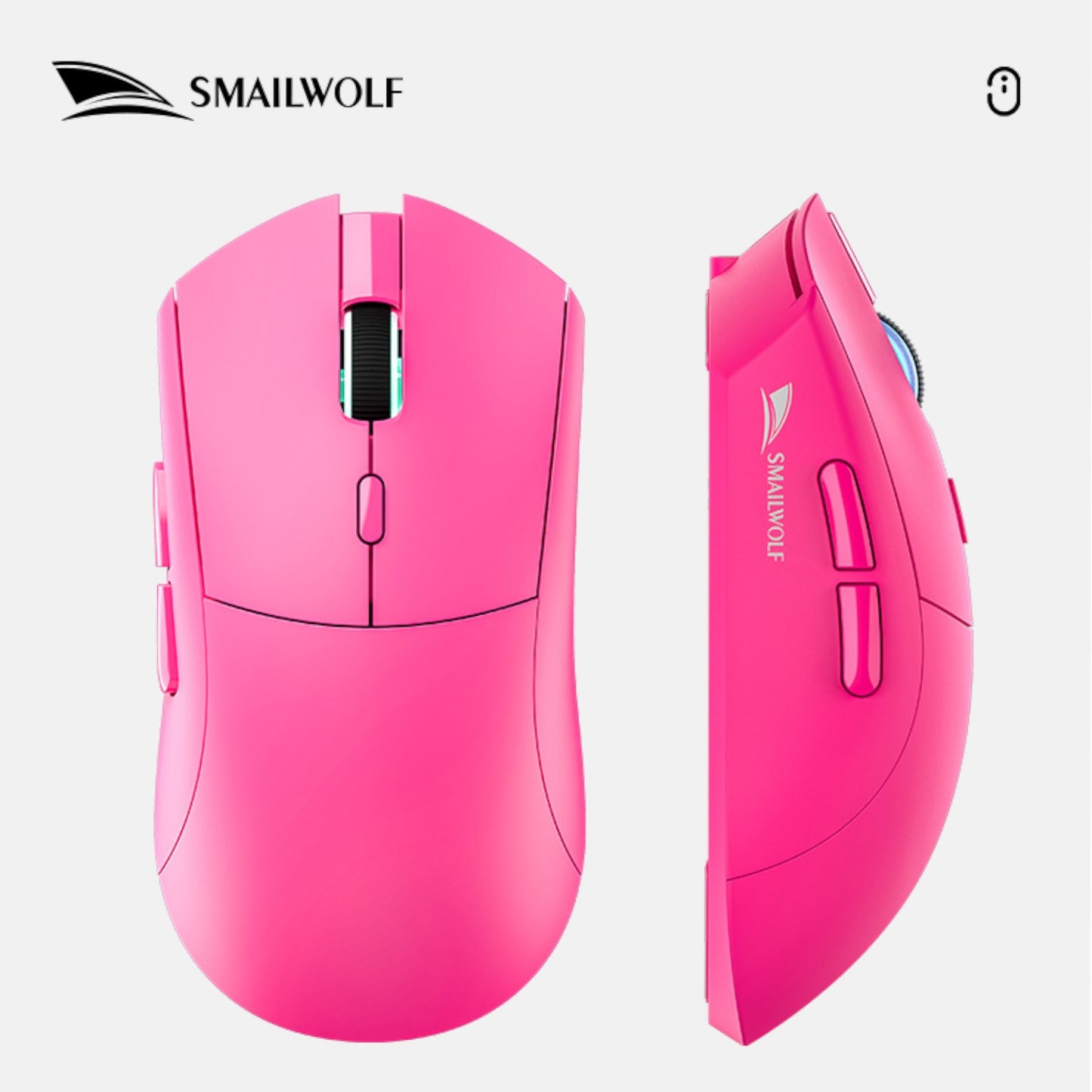 SMAILWOLF RS7 mouse gamer sem fio Bluetooth três modos e-sports 2000DPI mouse de escritório e jogos PAW3311 ajustável em seis velocidades