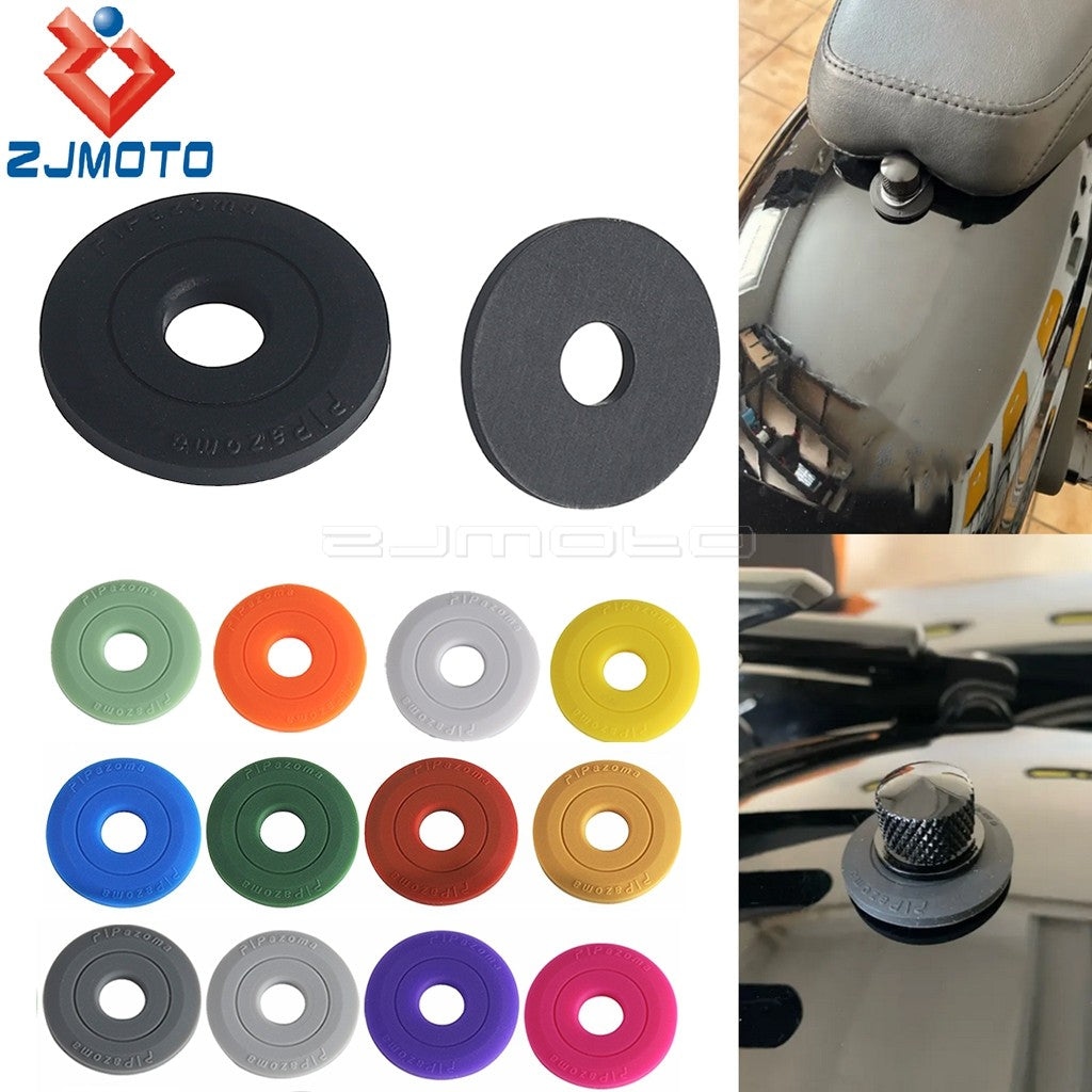 Para Harley Mount Seat Borracha Junta Fixação Motocicleta Para-lama Traseiro Assento Anel Espaçadores 10mm CVO Softail Touring Dyna Sportster XL