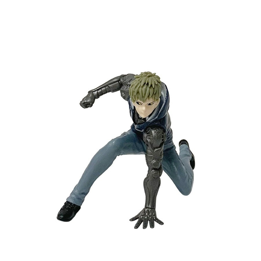 16cm One Punch Man Anime Figure Hoodie Saitama Action Figure Devil Transforms Man Genos Figurine PVC Collection Model Doll Toys