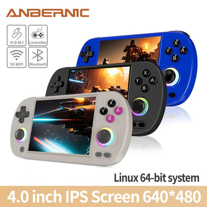 Anbernic RG40XXH 64-bit Linux Retro Handheld Game Console 4.0 IPS Screen Supports 5G Bluetooth HD Output