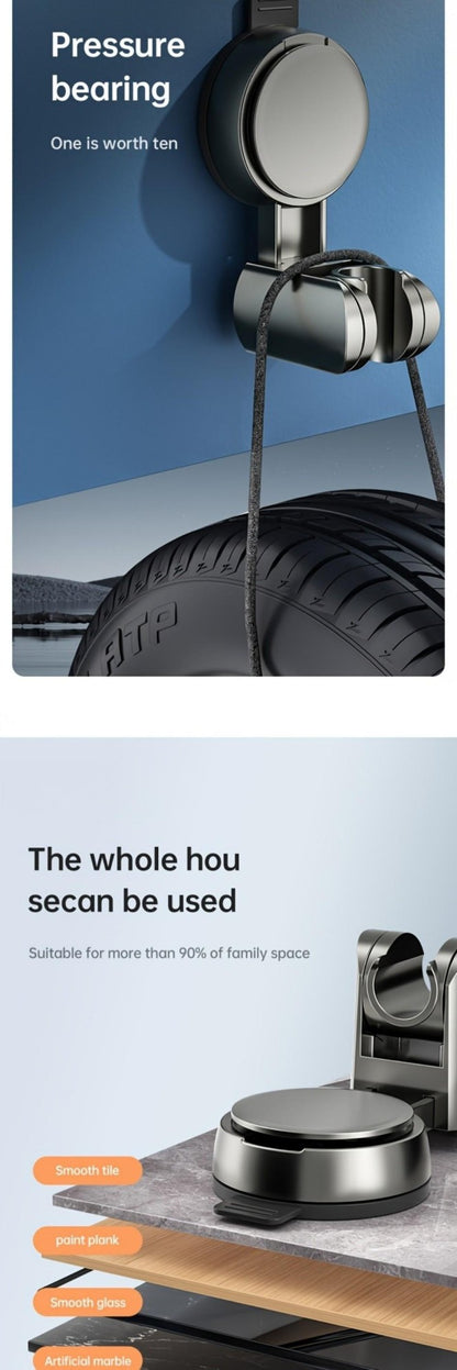 1-4PCS Suction Cup Shower Head Holder ABS Adjustable Strong Adhesive Universal Shower Head Support Reusable No Trace Waterproof