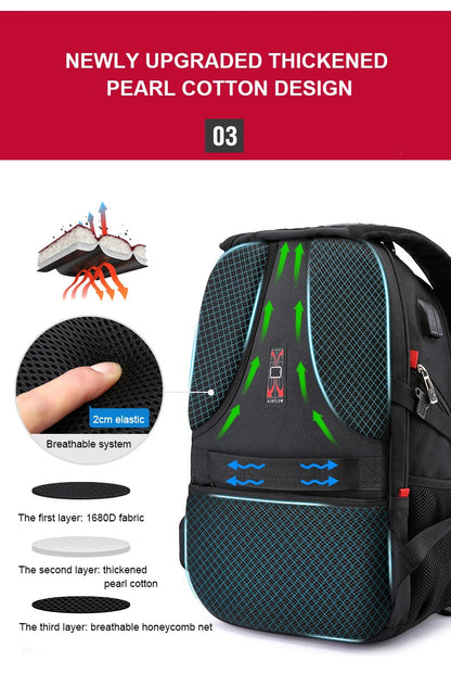 Waterproof Men's Backpack 17/20 Inch Laptop Backpacks School Travel Bag Swiss-style Large Capacity Business bagpack Male Mochila