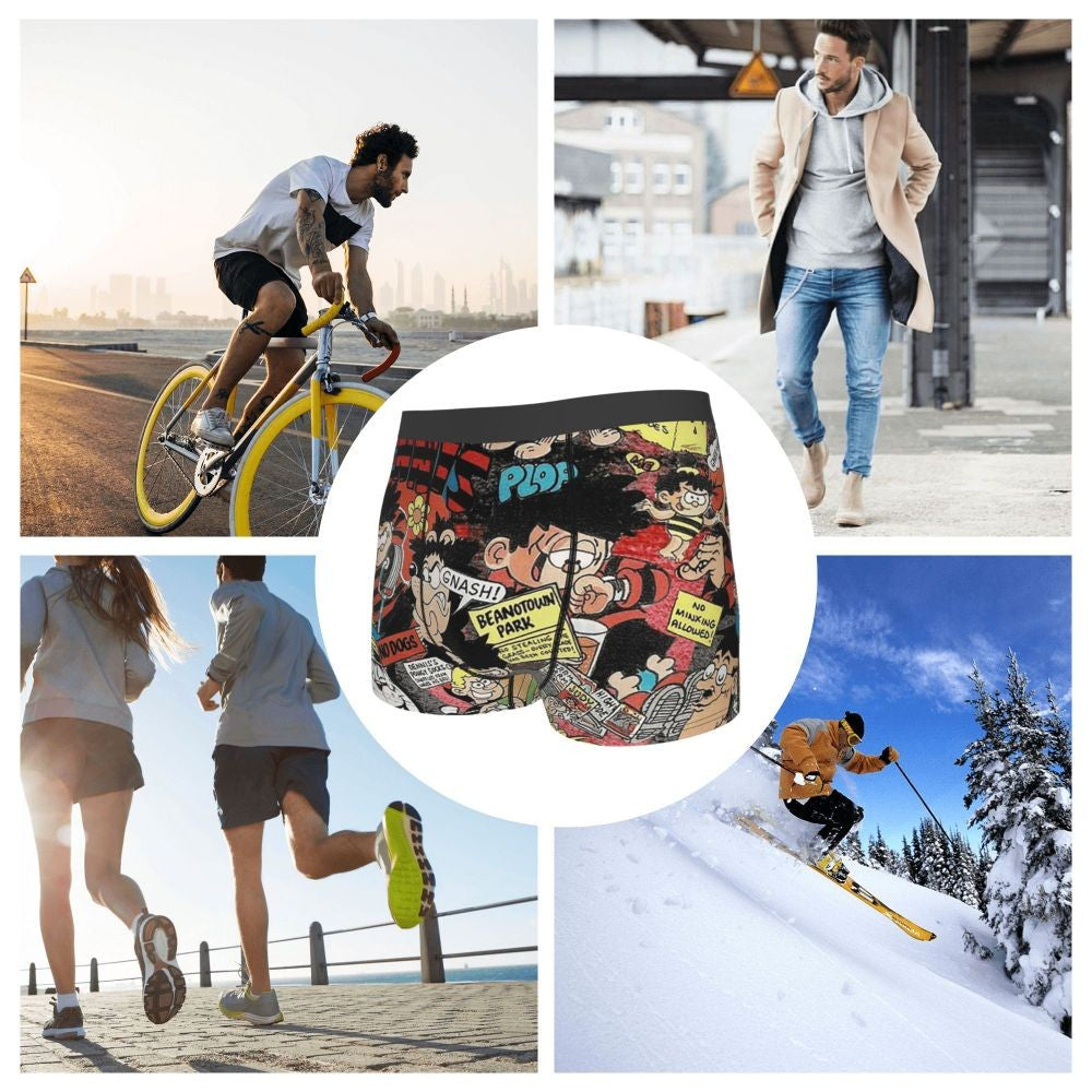 Boxer Underpants Shorts Beano 2 Panties Male Breathable Underwear for Homme Man Boyfriend Gift