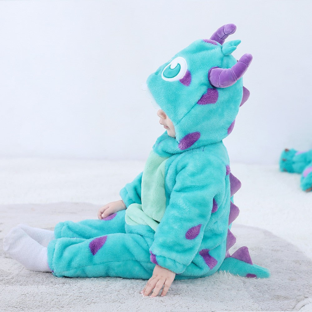Boys Girls Costume Cute Animal Onesie Halloween Cosplay Outfit Festival Party Jumpsuit Kigurumis Winter Warm Clothes