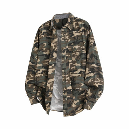 New Camouflage Cargo Shirt Men Cotton Multi-Pocket Camo Shirts High Quality Militar Overshirt Men Army Green Shirts Casual
