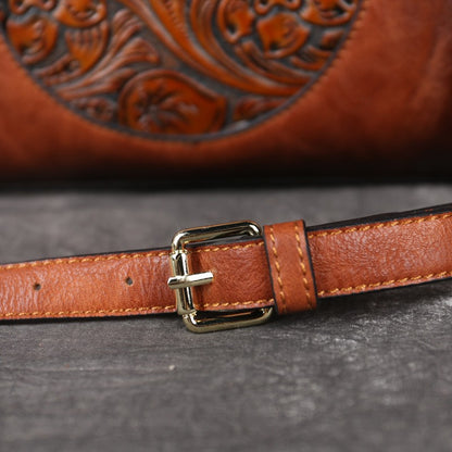 2025 New High Quality Leather Women Handbag Retro Handmade Embossed Shoulder Bag For Women Large Capacity Female Messenger Bags