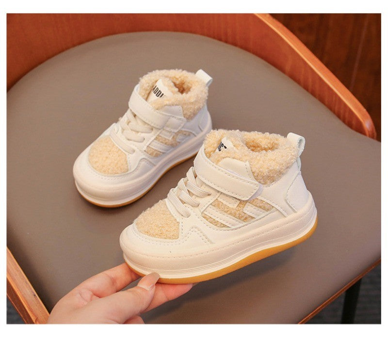 Winter Children Snow Boots for Boys Girls Fashion Baby Kids Outdoor Sneakers Ankle Booties Warm Plush Running Sports Kids Shoes