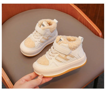 Winter Children Snow Boots for Boys Girls Fashion Baby Kids Outdoor Sneakers Ankle Booties Warm Plush Running Sports Kids Shoes