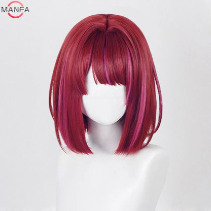 Perucas de Cosplay de Alta Qualidade Arima Kana Hoshino Akuamarin Hoshino Rubii Hoshino Ai, Fibra Resistente ao Calor, Perucas de Anime de Cosplay
