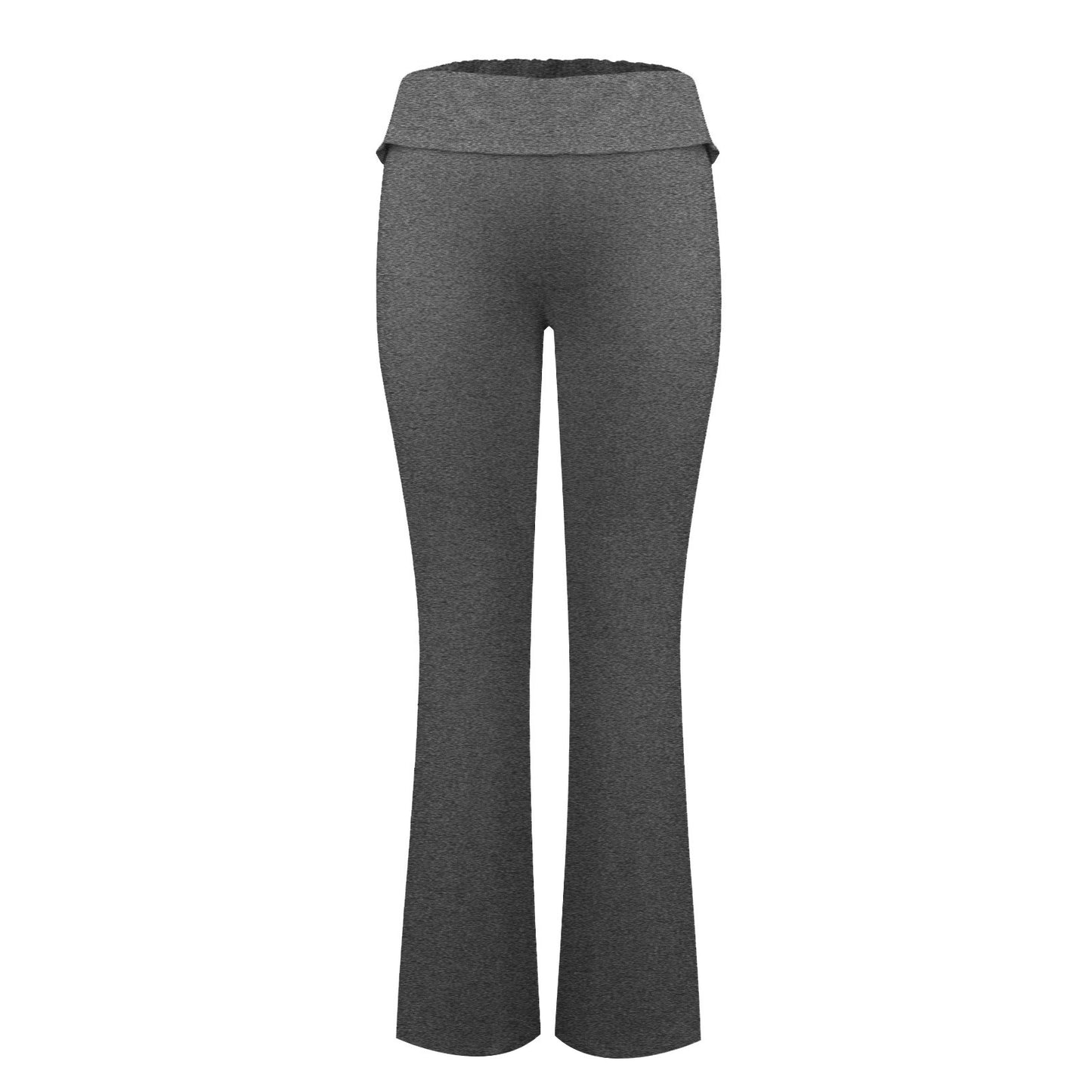 Women'S Fashion Solid Color Slim Fit Slim Reverse Waist Low Waist Elastic Waist Flare Pants Pantalones De Mujer Cintura Alta