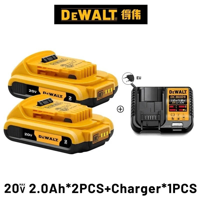 Bateria Original DeWALT 20V/60V 6Ah 9Ah MAX FlexVolt para Ferramenta Elétrica DCB606 DCB205 DCB206 DCB209 DCB182 com Carregador
