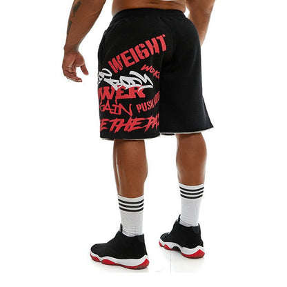 Mens Cotton Gym Shorts Hip Hop Summer Knee Length Fitness Sports Training Running Loose Male Casual Exercise Basketball Shorts
