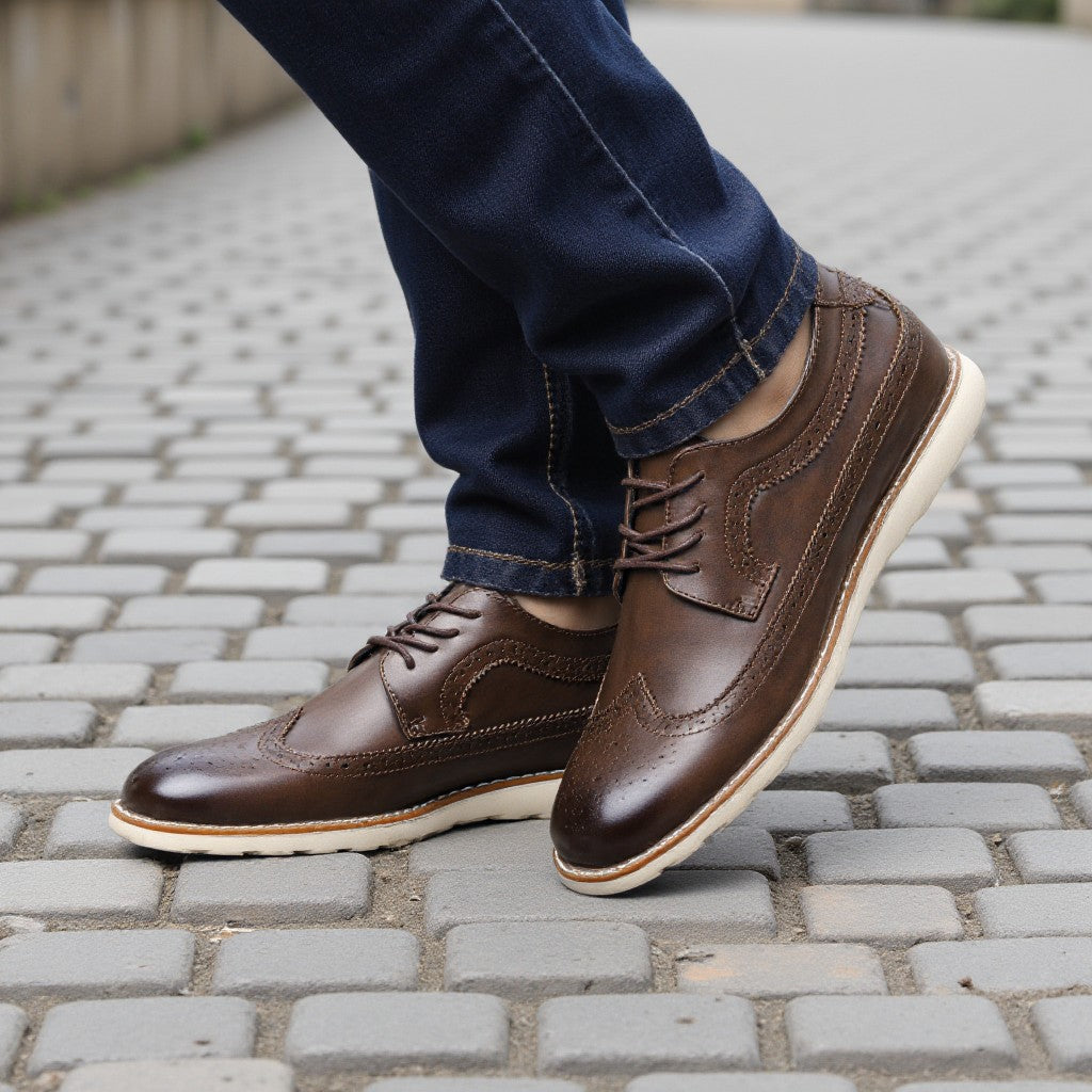 Brogue Men Casual Shoes Fashion Comfortable Shoes 2023 Brand Men shoes