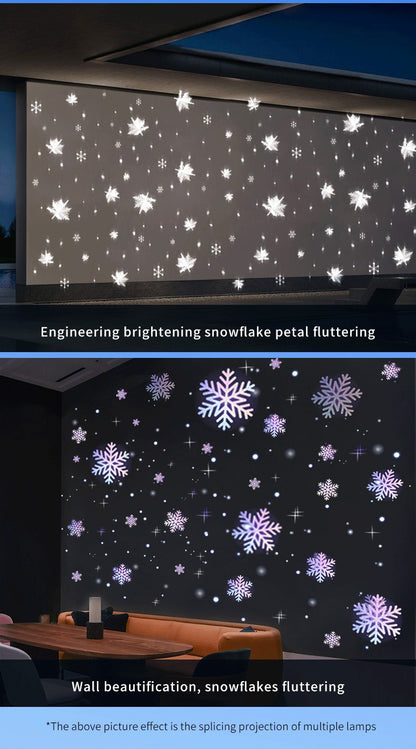 High - Quality Snowflake Falling Projection Lamp for Holiday Decoration Create a Magical Snowy Scene