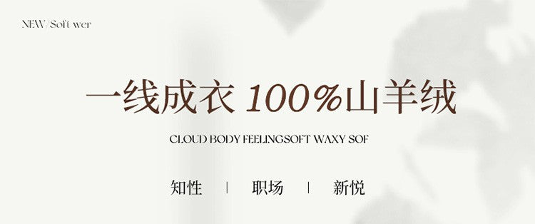 Autumn and winter new women's 100% pure cashmere semi high neck pullover sweater knitted slim fit hot selling women's top