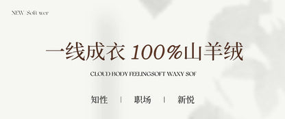 Autumn and winter new women's 100% pure cashmere semi high neck pullover sweater knitted slim fit hot selling women's top