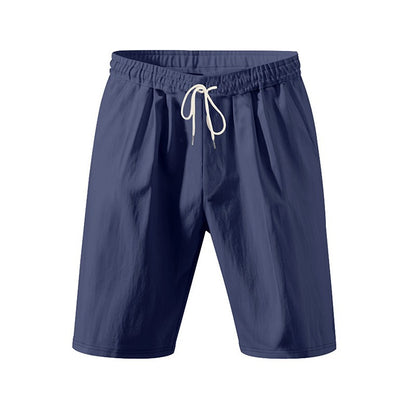 New Men's Cotton Linen Shorts Pants Male Summer Breathable Solid Color Linen Trousers Beach Shorts Fitness Streetwear