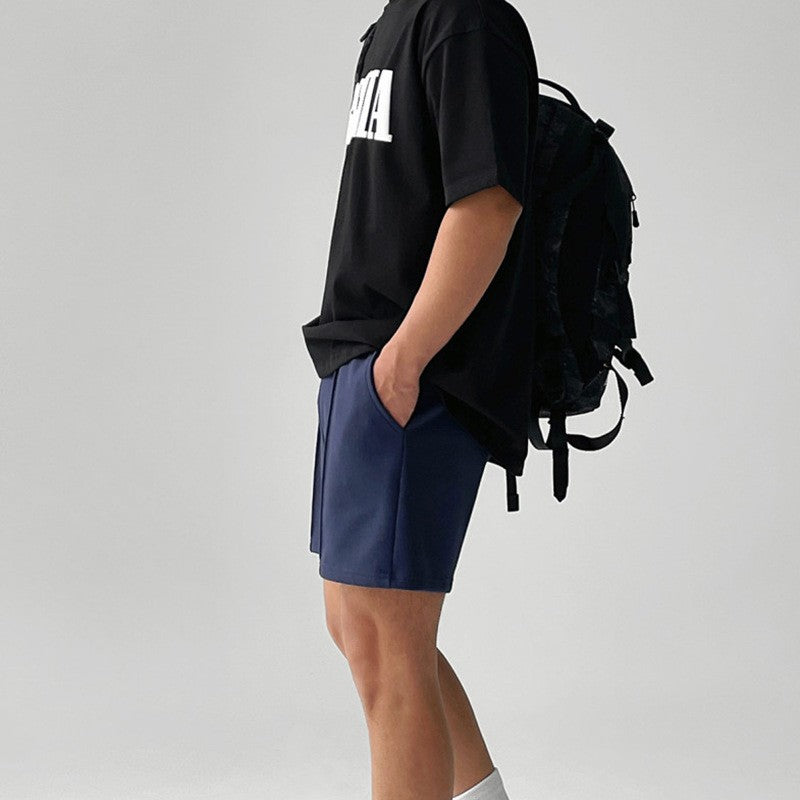 Korean Version of Fitness Sports Cotton Shorts Men's Casual Outdoor Versatile Hip-hop Stretch Breathable Five-point Pants