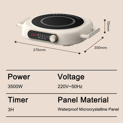 Electric Ceramic Infrared Heating Furnace Magnetic Waterproof Induction Cooker Hob Hot Pot Stir-Fry Stove Timer Heater Cooktop