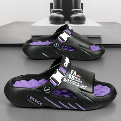 Flip Flops Male Massage Slippers Outdoor Sandals Beach Clogs Indoor Comfortable Soft Slides Men Casual Shoes Women Home Slippers