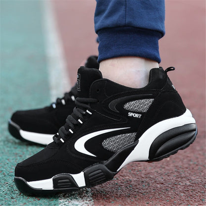 Plus Size Men's Trendy Colour Block Sneakers, Comfy Non Slip Lace Up Casual Durable Shoes For Men's Outdoor Activities