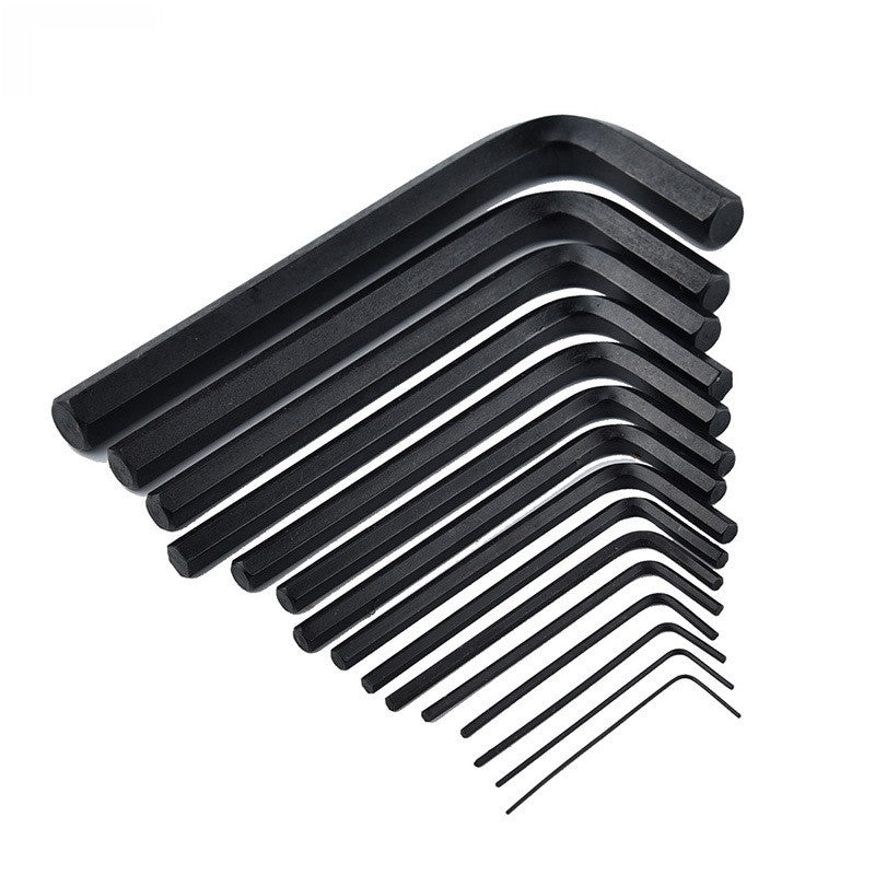 30 Peças Chave Allen Sextavada 0.028"- 3/8" Polegadas & 0.7mm-10mm Tamanho Métrico Aço Cromo-vanádio Chave Ferramenta Braço Longo Conjunto