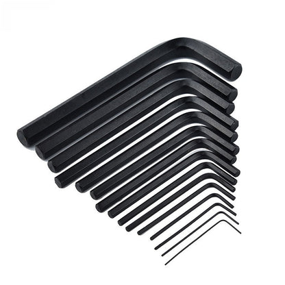 30 Peças Chave Allen Sextavada 0.028"- 3/8" Polegadas & 0.7mm-10mm Tamanho Métrico Aço Cromo-vanádio Chave Ferramenta Braço Longo Conjunto