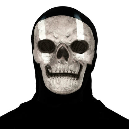 Ghost Skull Head Mask Latex Cod Skeleton Modern Warfare Scary Halloween Cosplay Props Toys for Teen Men Party Decoration