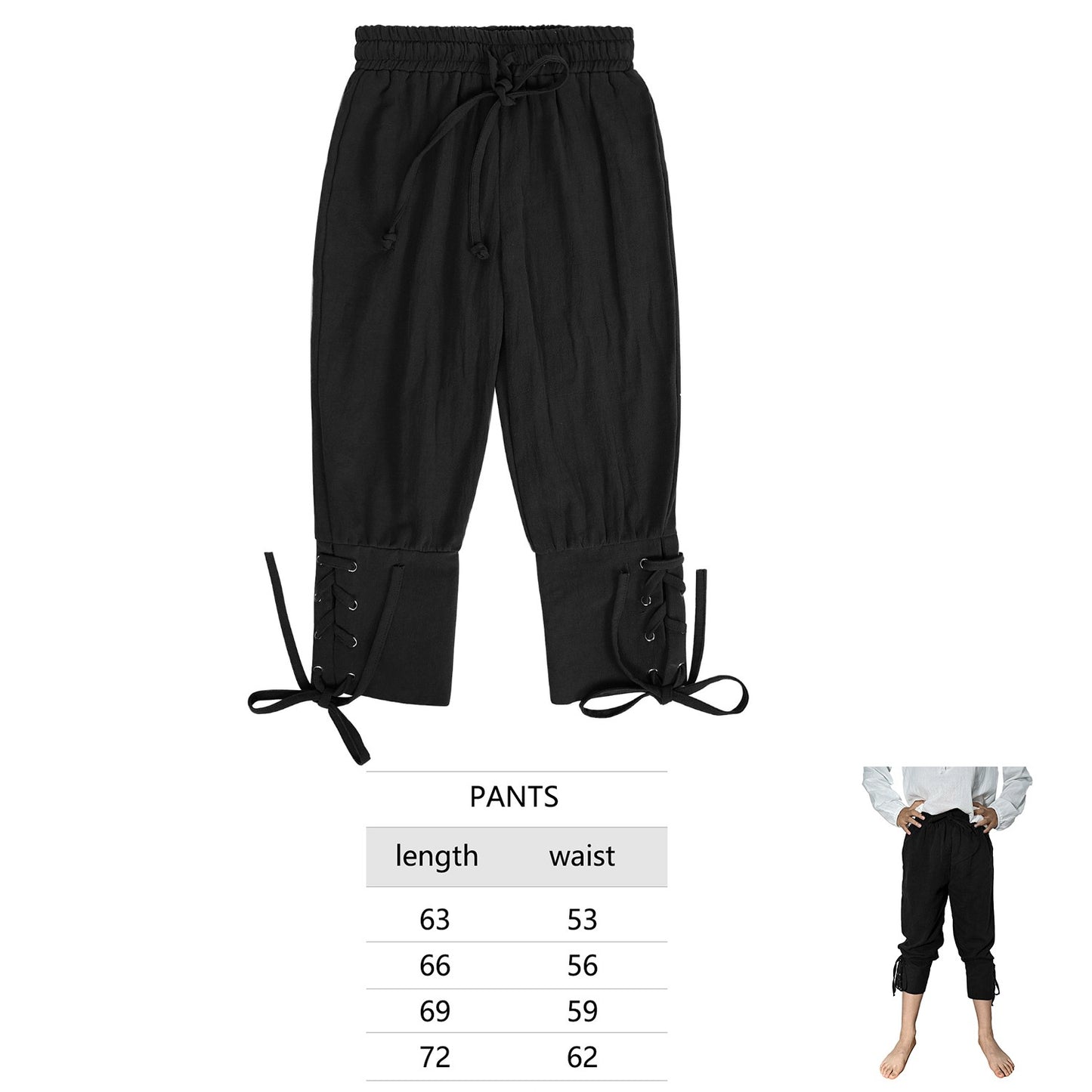 Cosplay Costumes for Children Ruffled Pirate Knights  Pants SetHalloween Medieval Renaissance Victorian Era Vampire