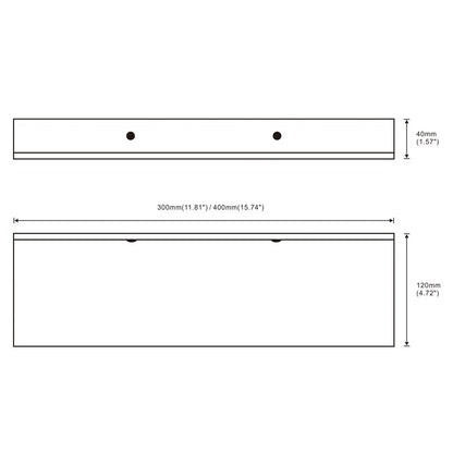 Prateleira de Parede Preta Fosca Prateleiras de Banheiro Acessórios de Banheiro 30-50cm Suporte de Armazenamento Moderno para Cozinha e Chuveiro Venda por Atacado