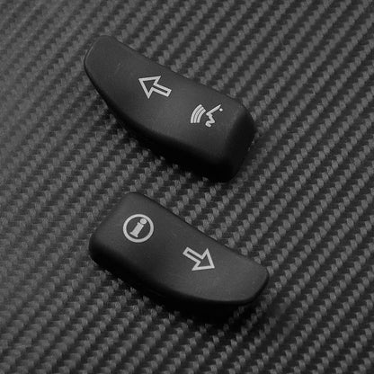 Motorcycle Turn Signal Extension Caps Black Extended Cover Switch Button For Harley Touring Electra Glide Road Glide FLHX 16-19