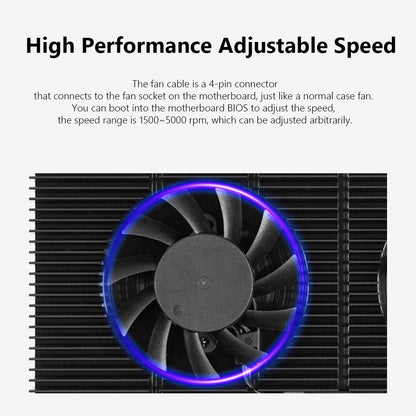 Aluminum GPU Backplane Radiator For RTX 3090 3080 3070 Series Graphics Card Backplate Memory VRAM Heatsink Cooling Fan PWM Cool