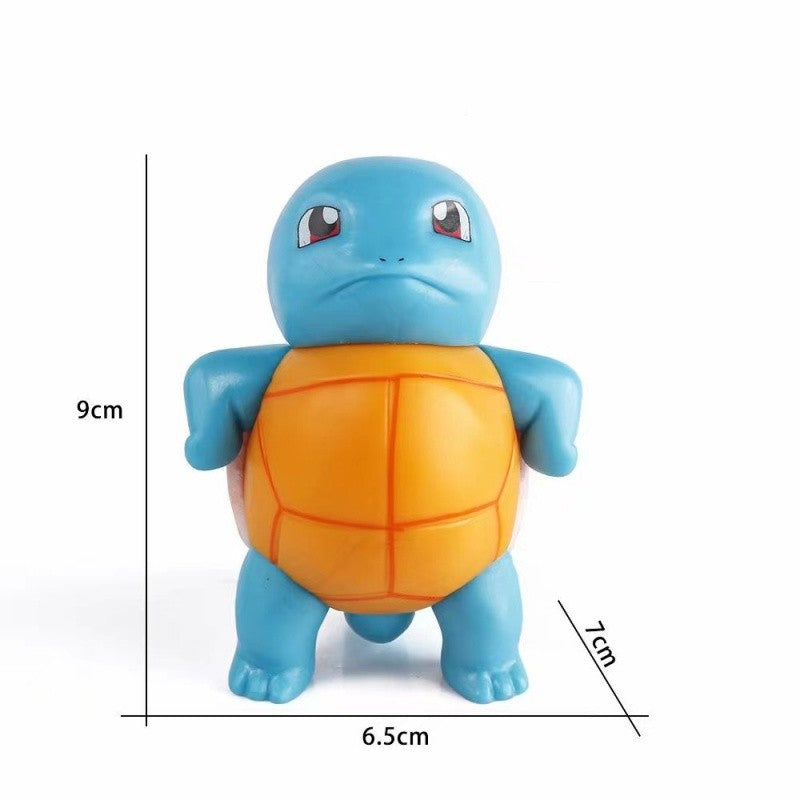 3 Estilos Boneco Pokémon 9cm Squirtle de Óculos de Sol Figura PVC Modelo Colecionável Pokémon Go Boneco de Ação Presente de Aniversário Infantil