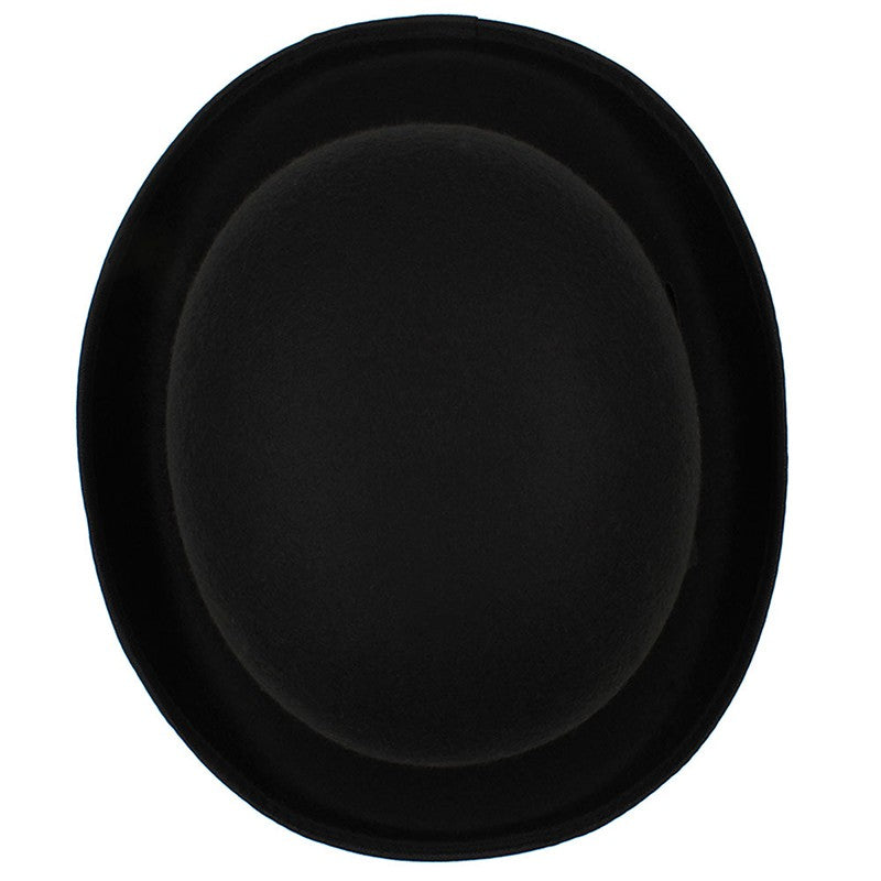 Men Women Felt Bowler Hat Classic Party Hats Lightweight Derby Fedora Hats Costume Accessories