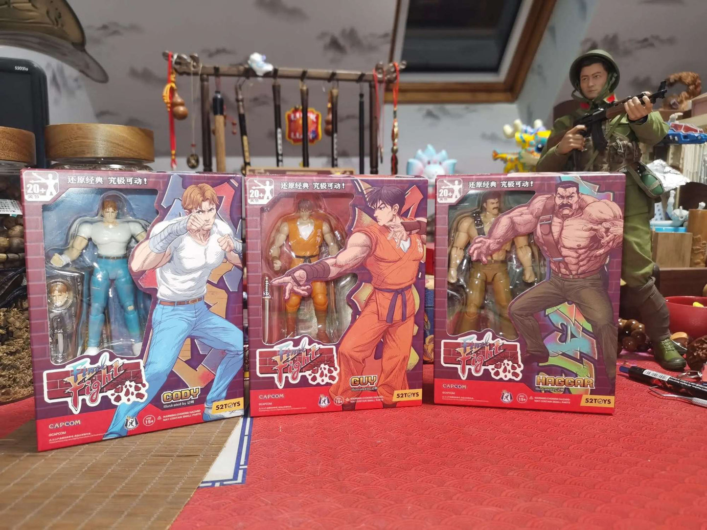 52TOYS Action Figure CAPCOM Final Fight 1PCS Colecionável Decoração de Mesa Presente Criativo para Aniversário 3.75inch/10cm