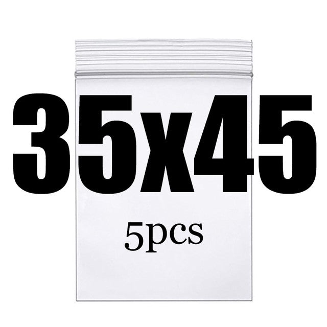 Clear Thick Zip Lock Ziplock Storage Bags Heavy-Duty Transparent Plastic Zip Package Small Jewelry Packing Reclosable Poly Pouch