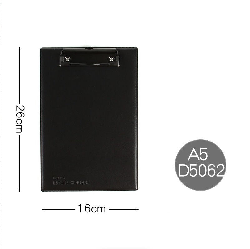 KOBEST A4 Leather Cover Writing Pad Board with Clip Business Office Supplies A5 Signature Folder for Students