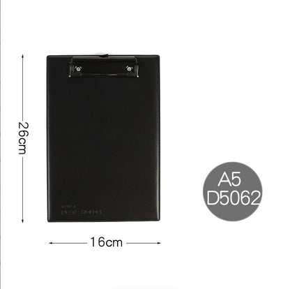 KOBEST A4 Leather Cover Writing Pad Board with Clip Business Office Supplies A5 Signature Folder for Students