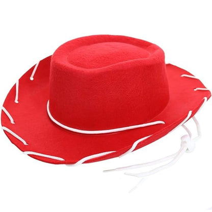 Fantasia Woody Jessie Cosplay Felt Hat Cap Adult Roleplay Props Fancy Dress Up Halloween Carnival Costume Accessories Gifts