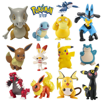Novos desenhos de Pokémon, filme de anime, figura de Pikachu, Gengar, Mewtwo, Groudon, bonecos de Monstros de Bolso, modelo de brinquedo, presente de Natal.