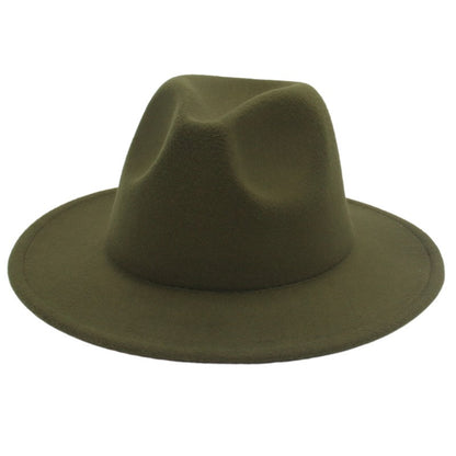 Women Fedora Hat Autumn Winter Luxury Men Top Hats Trendy Formal Wedding Decorate Black Green White Panama Cap Fedoras Gorras