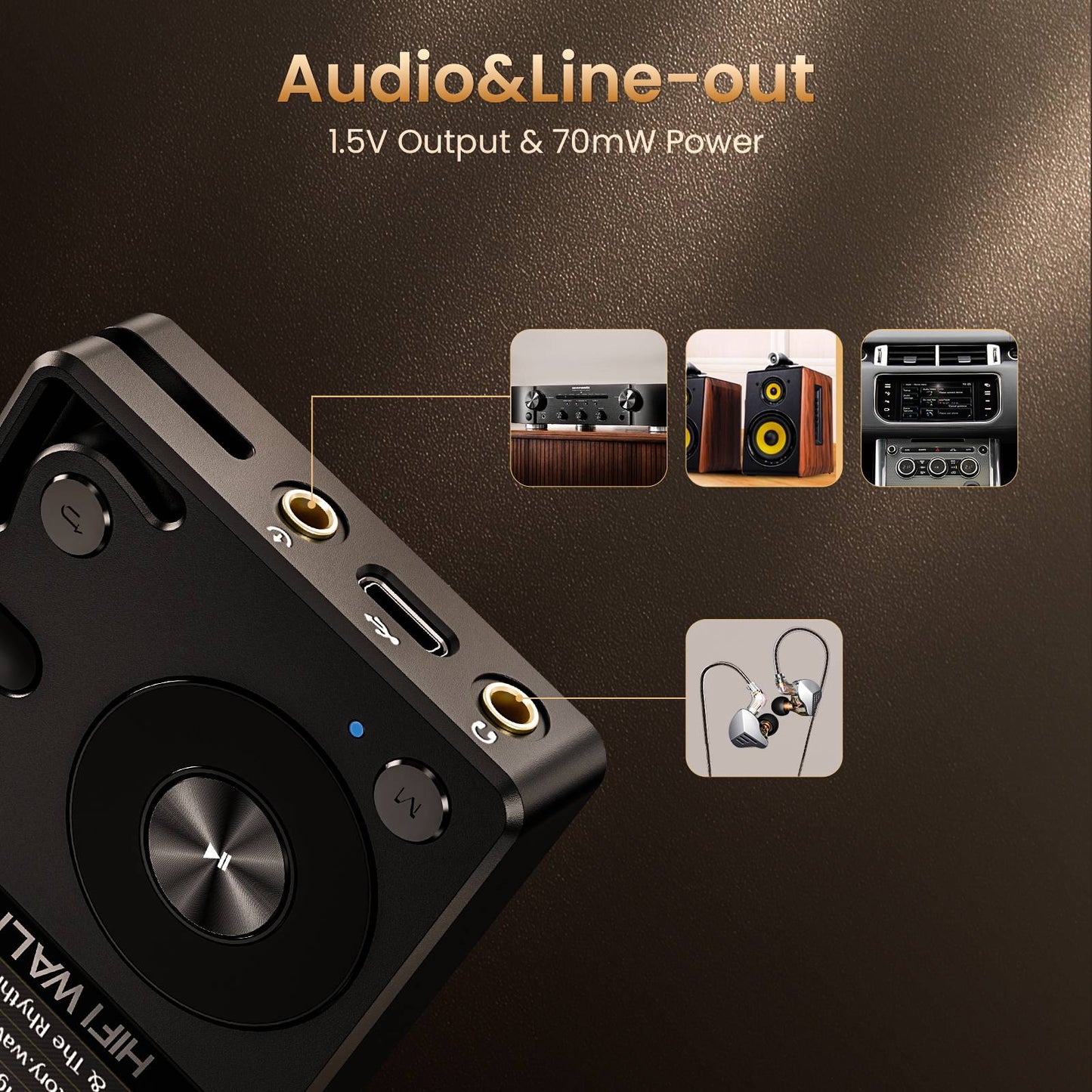 Hifi Walker H2 DAP HIFI Player, Dois Bluetooth 5.2, DAC FLAC DSD Sem Perdas, Expansível até 512GB, Reprodutor de Música Hi-Res com Tela de 2"