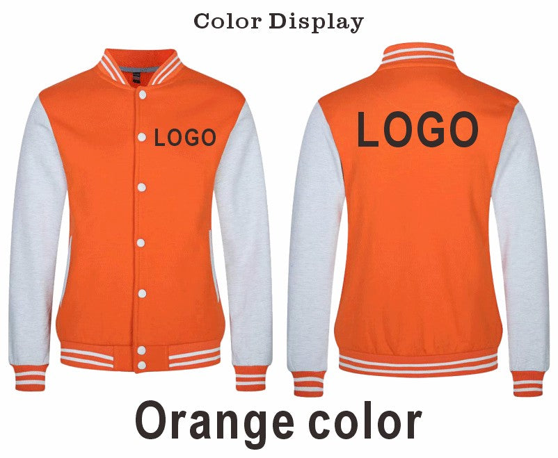 High Quality Baseball Uniforms Warm Jacket All-match Plus Velvet Jacket Custom Printing Embroidery LOGO Costume Varsity Jacket