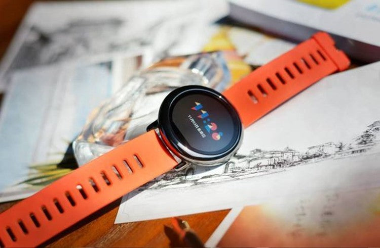 Original Amazfit Pace Masculino Smart Watch Relógio Esportivo Firmware Global com Idioma Inglês Em Estoque Bluetooth GPS 95% Novo Relógio