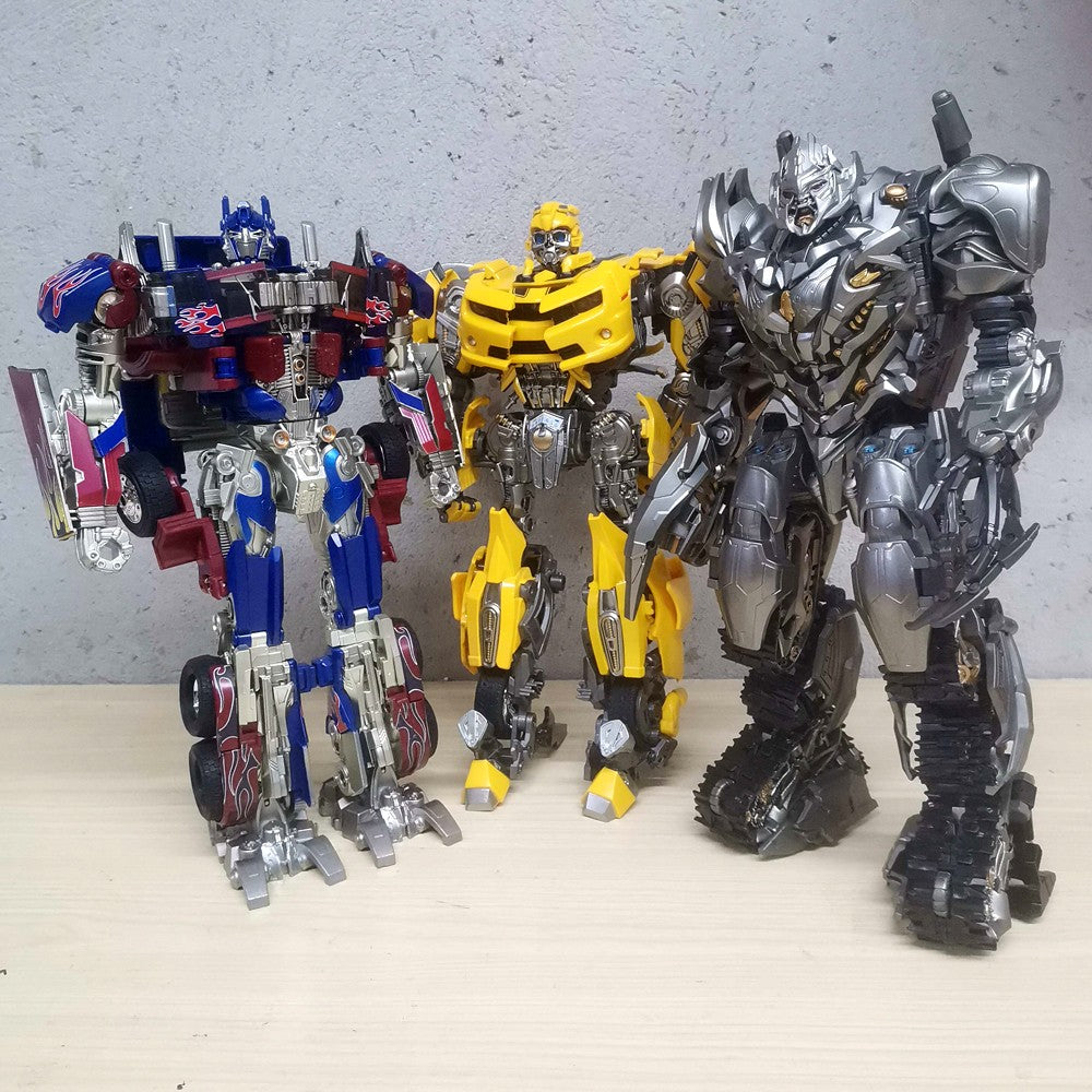 Brinquedos Robô Transformável 30CM Optimus Prime Star Commander Magatron Carro Bumblebe Boneco de Ação do Filme Modelo Anime de Deformação