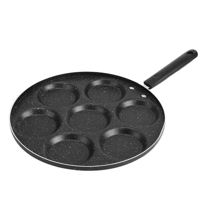 7 Holes Frying Pan Non Stick Fried Eggs Cooking Pan Burger Mold Household Kitchen Cookware