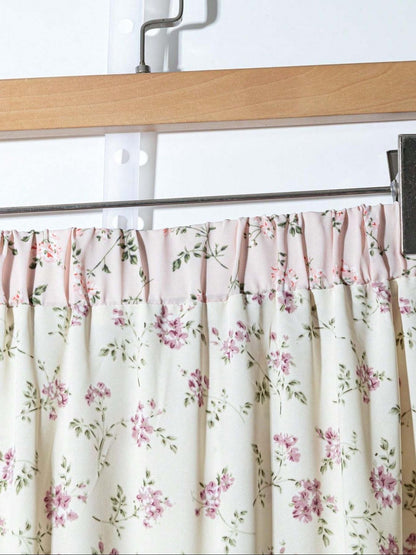 ?Plus Size? Floral Print Ruffle Trim Tiered Layer Skirt, Boho Fashion Casual Hat Decor Long Skirt for Daily Holiday Vacation Wea