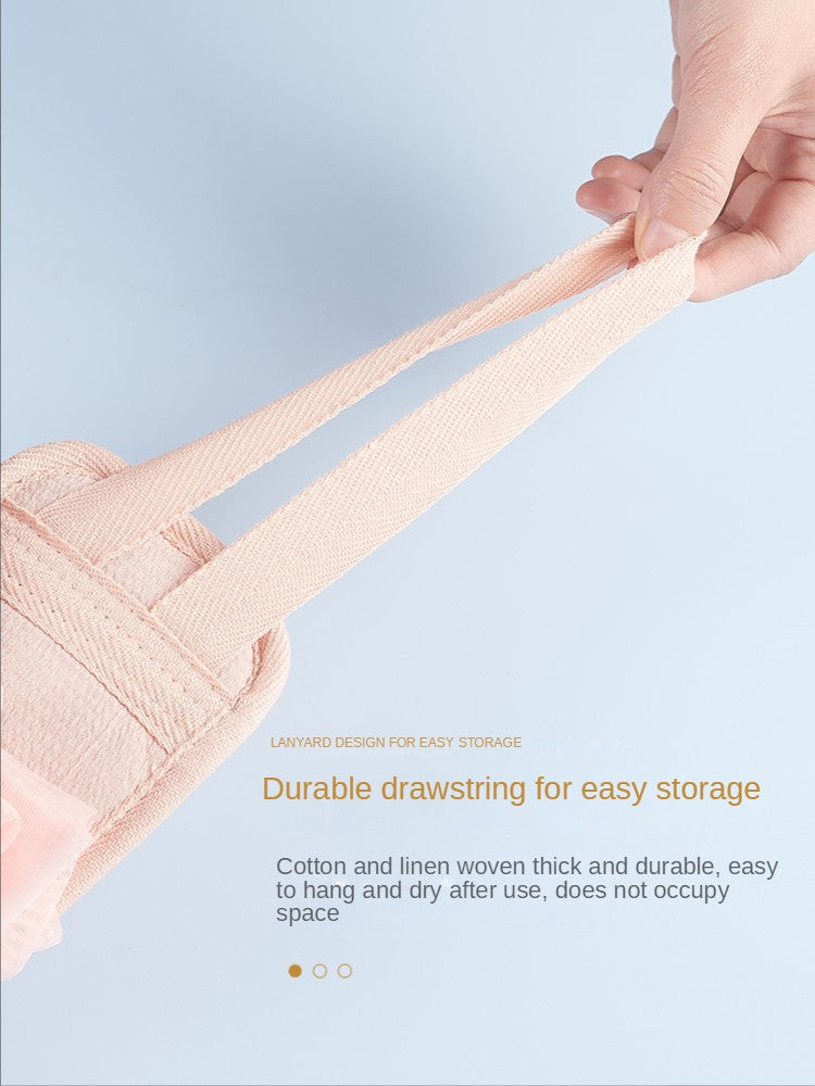 2 In 1 Shower Exfoliating Back Scrubber Bath Belt Towel Deep Mud Clean Korean Body Washcloth Japanese Rear Scrub Pull Strap Tool