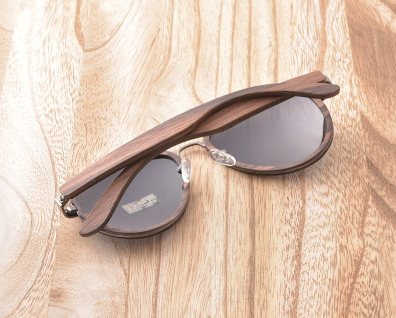 Oversized Aviator Sunglasses Wood for Men Polarized Sun Glasses Women 2022 Luxury Brand Shades UV400 High Quality