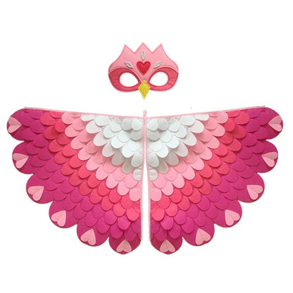 Kids Animal Costume Birds Felt Wings Fun Cosplay Halloween Costumes Butterfly Wing